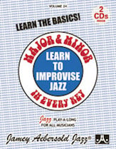 Jamey Aebersold Jazz #24 MAJOR AND MINOR Book with Online Audio cover Thumbnail